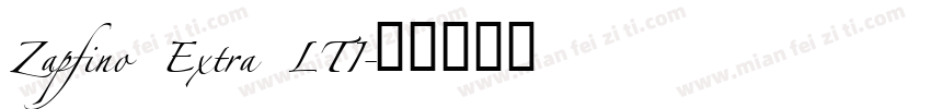 Zapfino Extra LTI字体转换